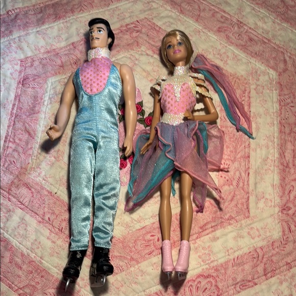 Mattel Other - Vintage Barbie and Ken Ice Capades Dolls